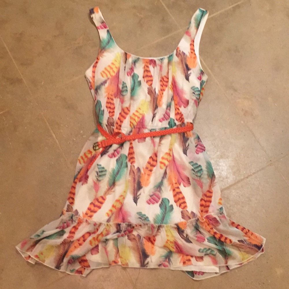 Bisou Bisou Feather Sundress - (A-20)